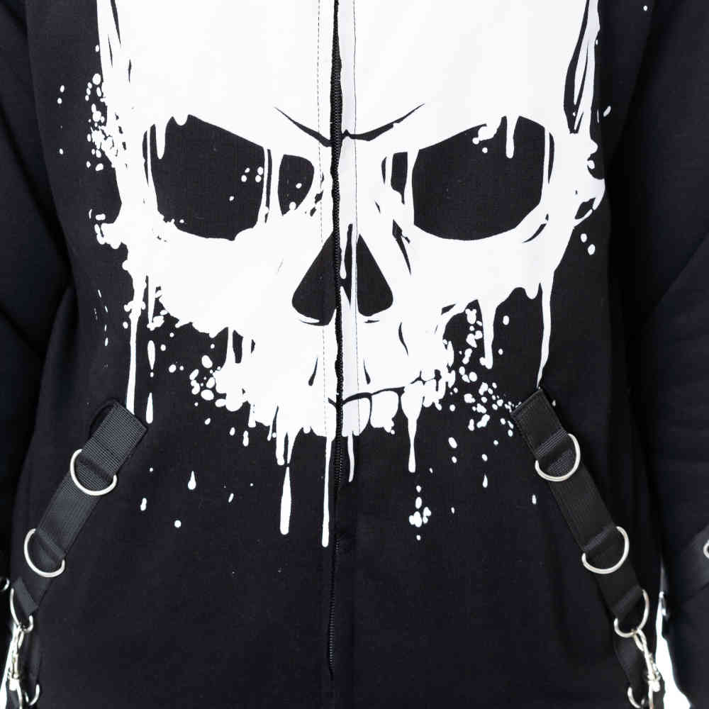 Poizen Industries - Undead Veste zip à capuche - Noir